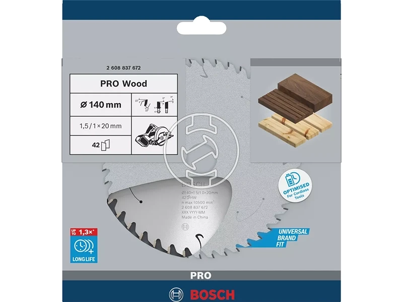 Bosch PRO Wood körfűrészlap 140 x 1,5 x 20 mm