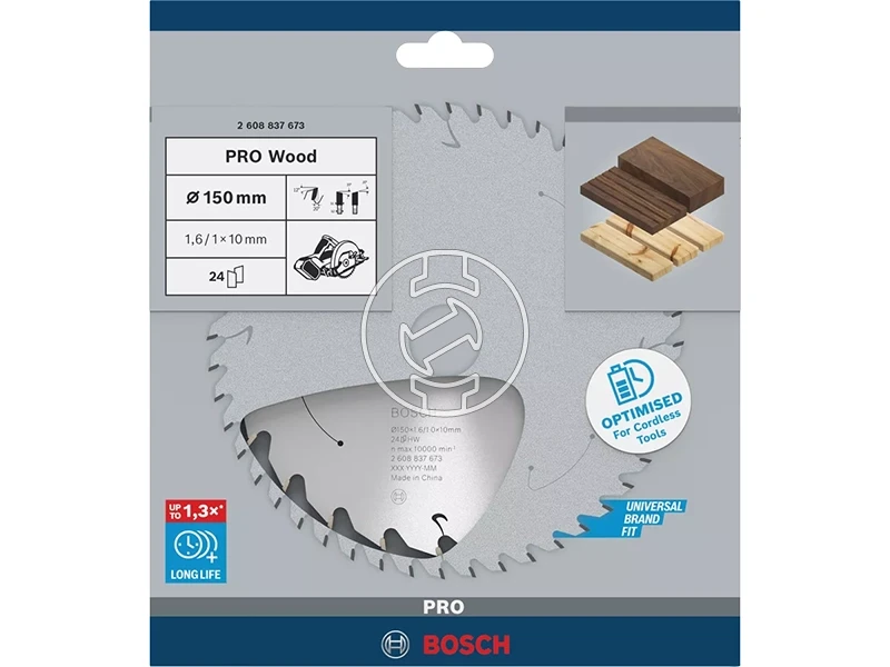 Bosch PRO Wood körfűrészlap 150 x 1,6 x 10 mm