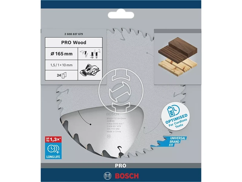 Bosch PRO Wood körfűrészlap 165 x 1,5 x 10 mm