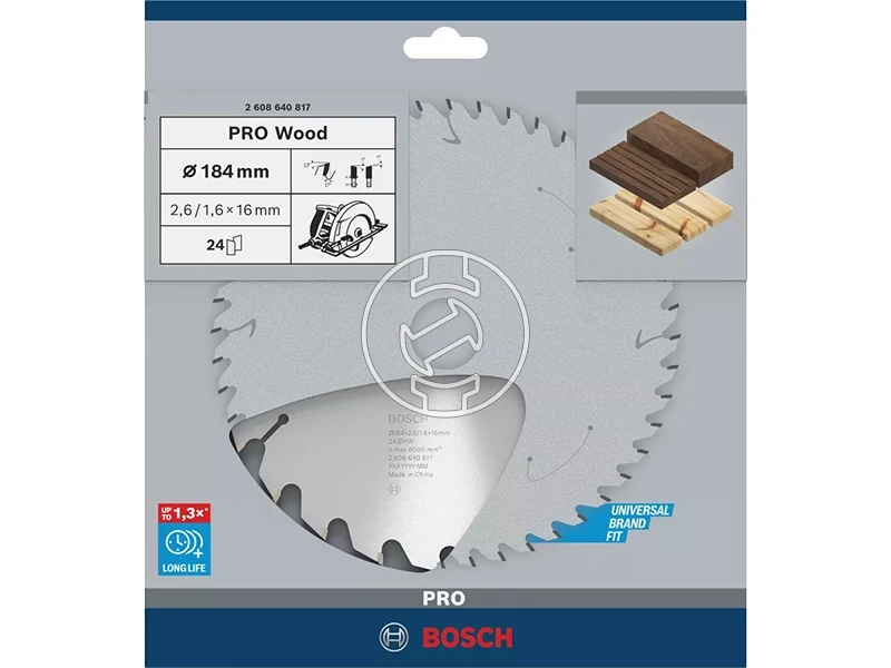 Bosch PRO Wood körfűrészlap 184 x 2,6 x 16 mm