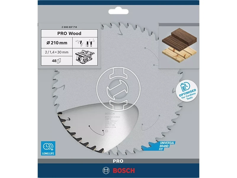 Bosch PRO Wood körfűrészlap 210 x 1,7 x 30 mm