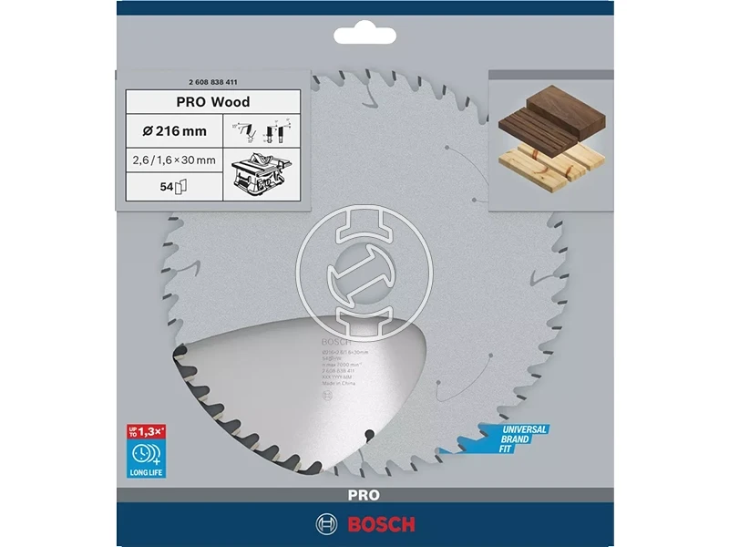 Bosch PRO Wood körfűrészlap 216 x 2,6 x 30 mm