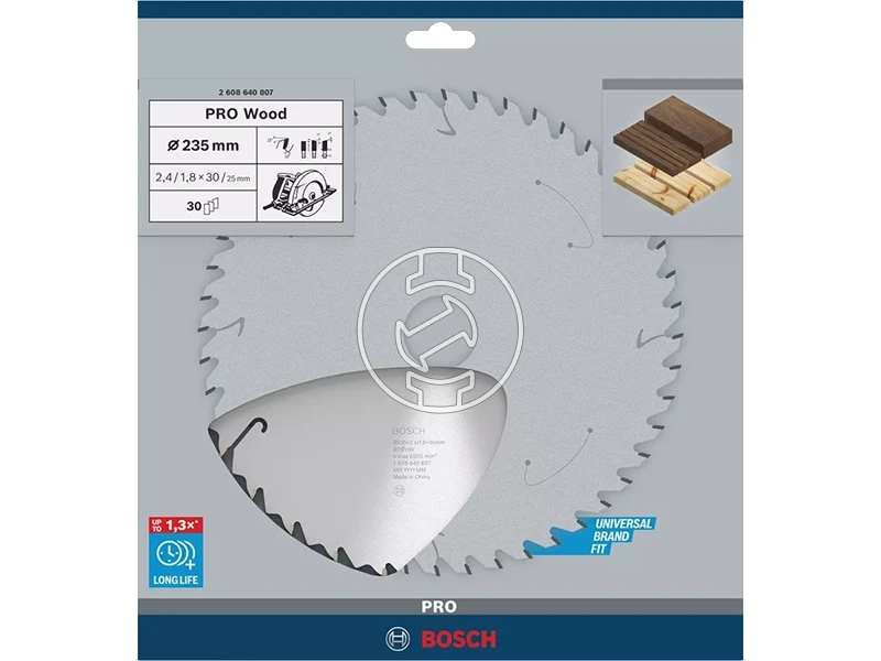 Bosch PRO Wood körfűrészlap 235 x 2,4 x 30 mm