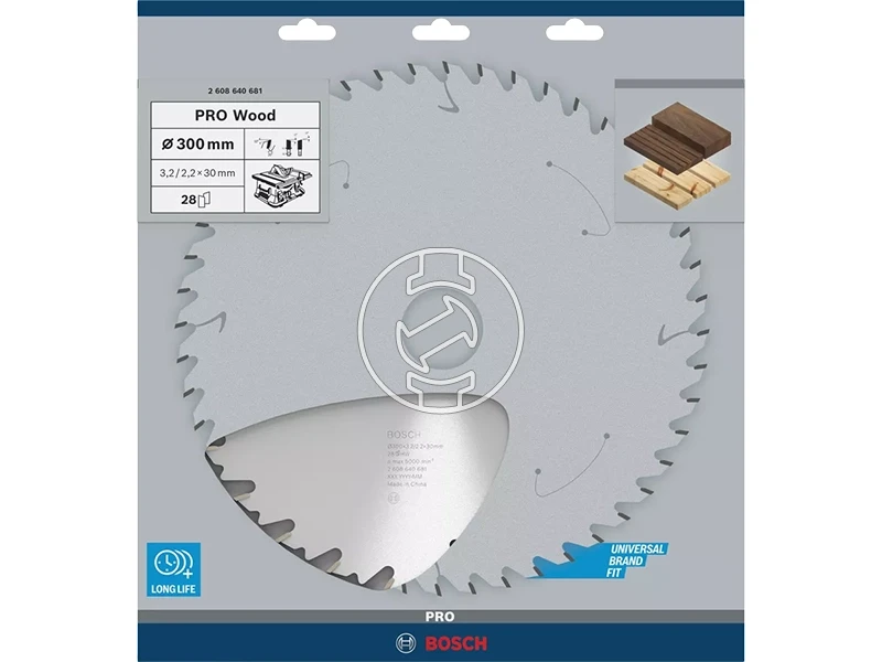 Bosch PRO Wood körfűrészlap 300 x 3,2 x 30 mm