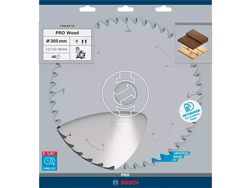 Bosch PRO Wood körfűrészlap 305 x 2,2 x 30 mm