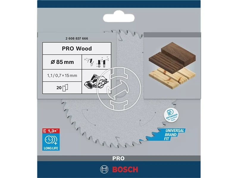 Bosch PRO Wood körfűrészlap 85 x 1,1 x 15 mm