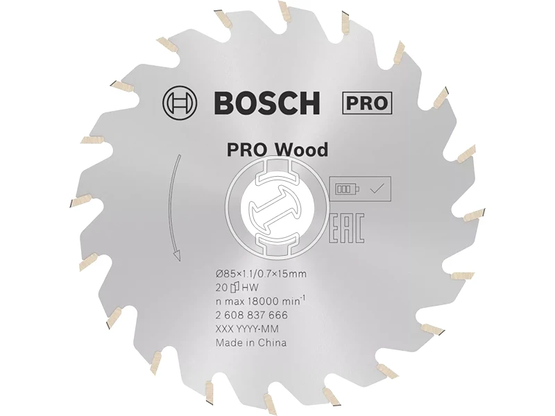 Bosch PRO Wood körfűrészlap 85 x 1,1 x 15 mm