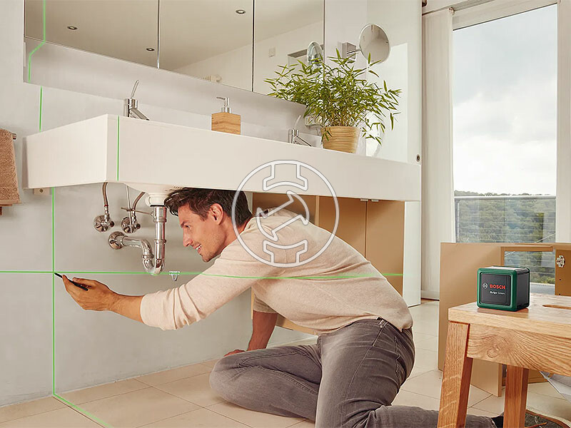 Bosch Quigo Green vonallézer + Állvány