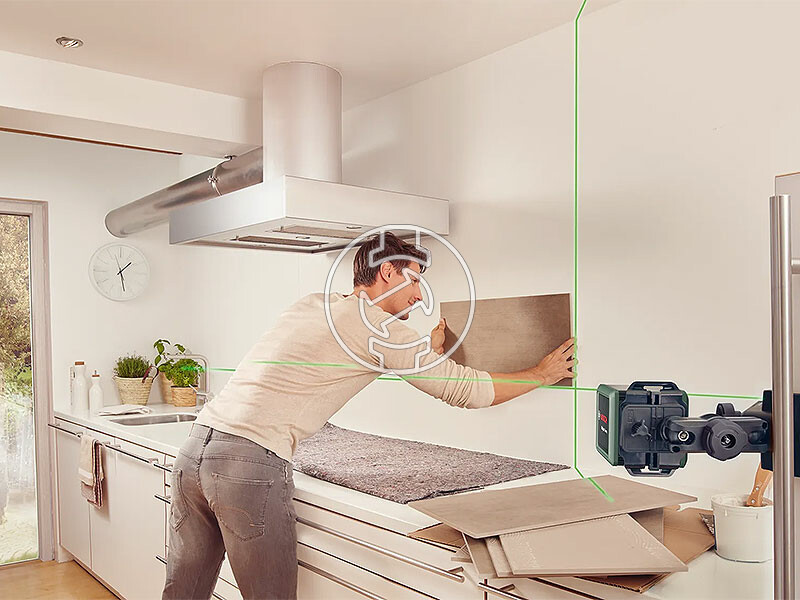 Bosch Quigo Green vonallézer + Állvány