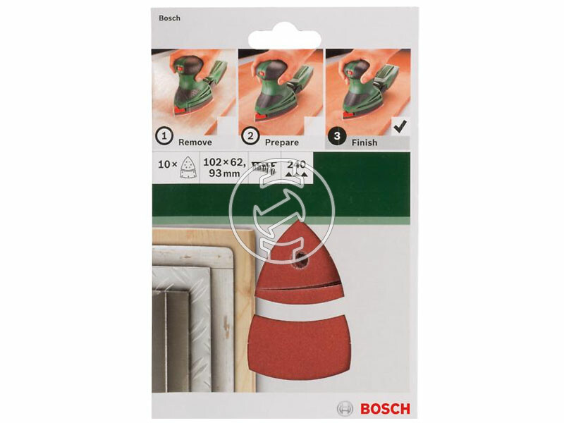 Bosch rezgőcsiszoló papír 102 x 62/93 G240