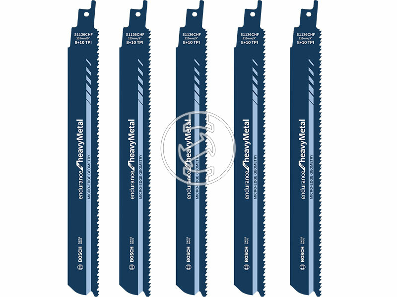 Bosch S 1136 CHF Endurance for Heavy Metal 225x25x1,1 mm orrfűrészlap 5 db