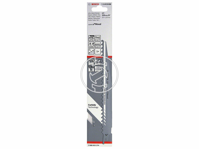 Bosch S 1142 KHM Speed for Wood 225x25x1,25 mm orrfűrészlap