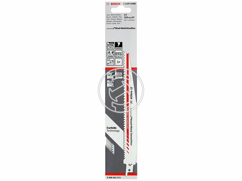 Bosch S 1167 XHM Endurance for Wood and Metal 225x25x1,25 mm orrfűrészlap