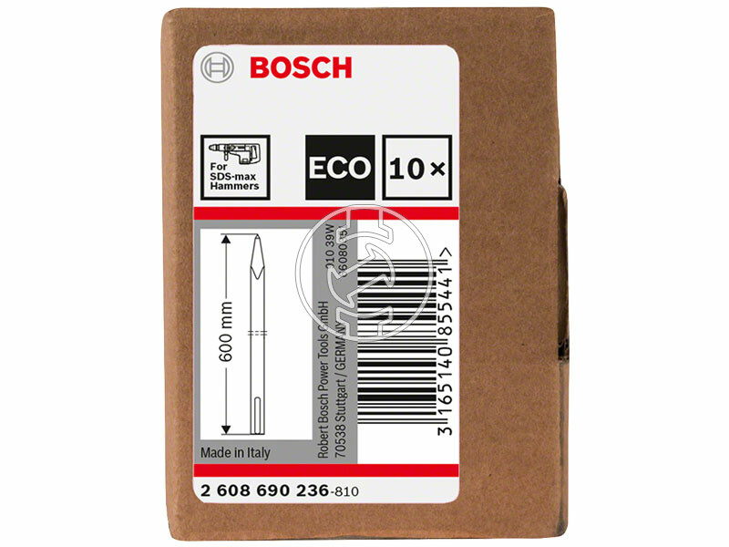 Bosch SDS Max ECO 600 mm hegyes vésőszár 10 db