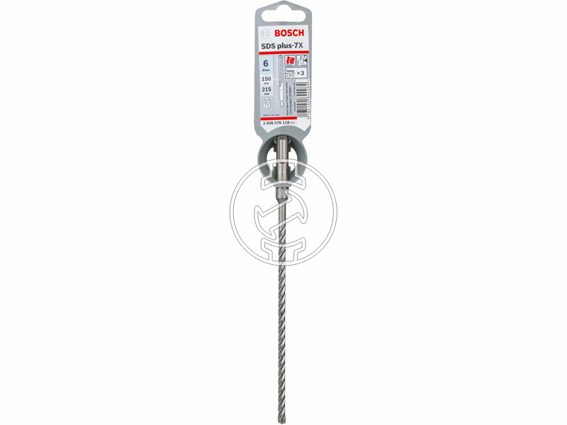 Bosch SDS Plus-7X ø 6 x 150 x 215 mm SDS-Plus négyélű fúrószár