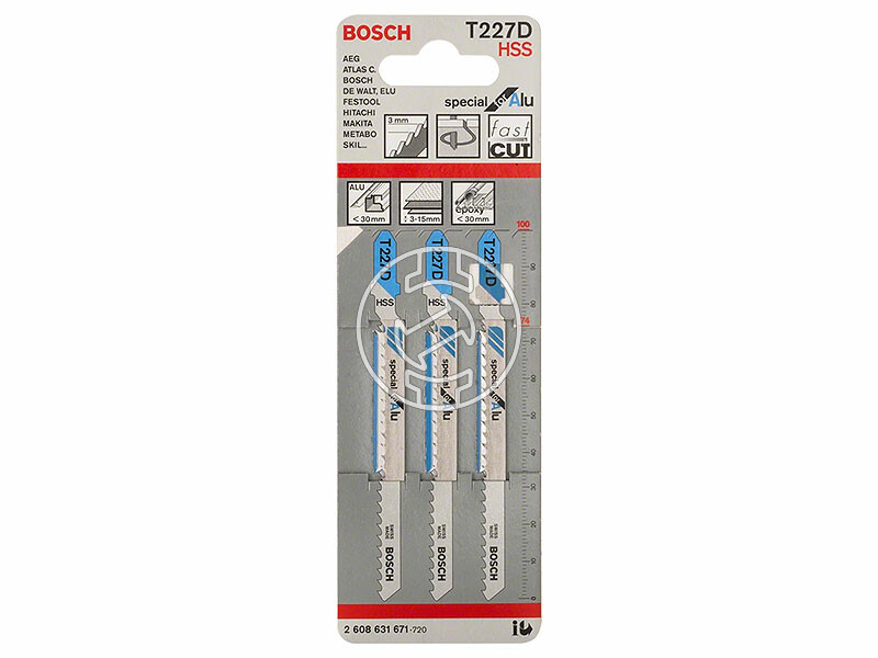 Bosch Special for Alu T 127 D 100 mm dekopír fűrészlap fémhez 3 db