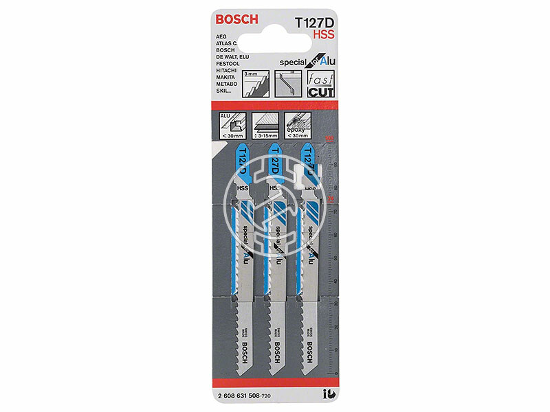 Bosch Special for Alu T 227 D 100 mm dekopír fűrészlap fémhez 3 db