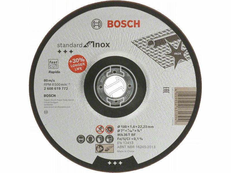 Bosch Standard for Inox 180x1.6mm vágókorong