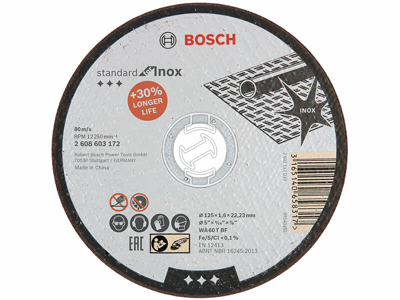 Bosch Standard for Inox AS 46 T INOX BF ø 125 x 1,6 mm, ø 22,23 mm vágókorong