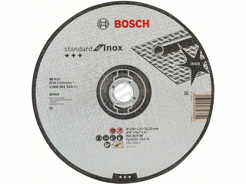 Bosch Standard for Inox WA 36 R BF ø 230 x 1,9 mm, ø 22,23 mm vágókorong