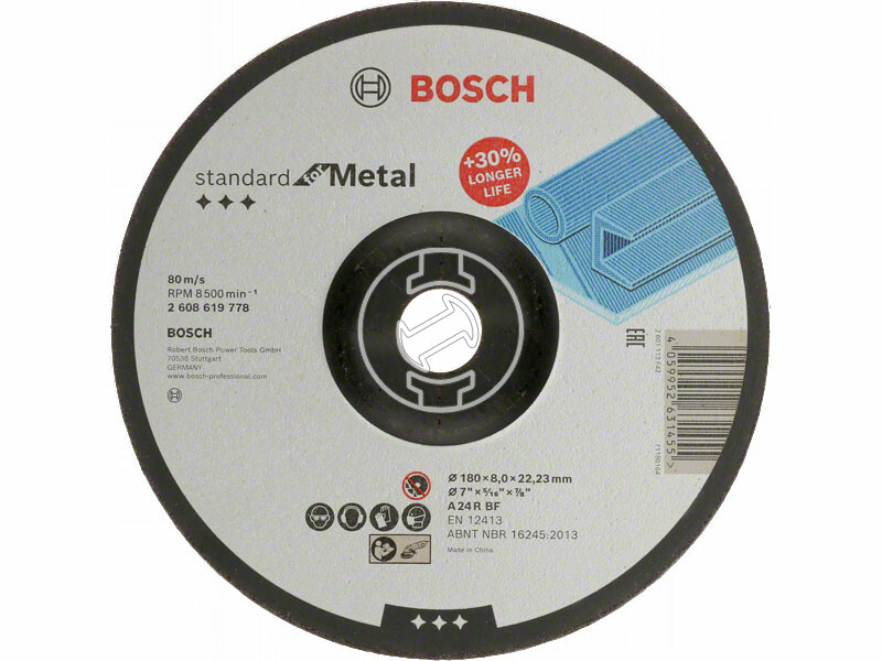 Bosch Standard for Metal 180x8mm csiszolótárcsa