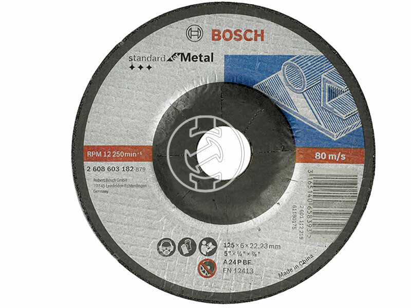 Bosch Standard for Metal A 24 P BF ø 125 x 6,0 mm, ø 22,23 mm csiszolótárcsa