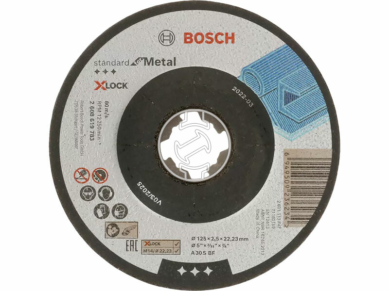 Bosch Standard for Metal X-LOCK 115x2.5mm hajlított vágókorong