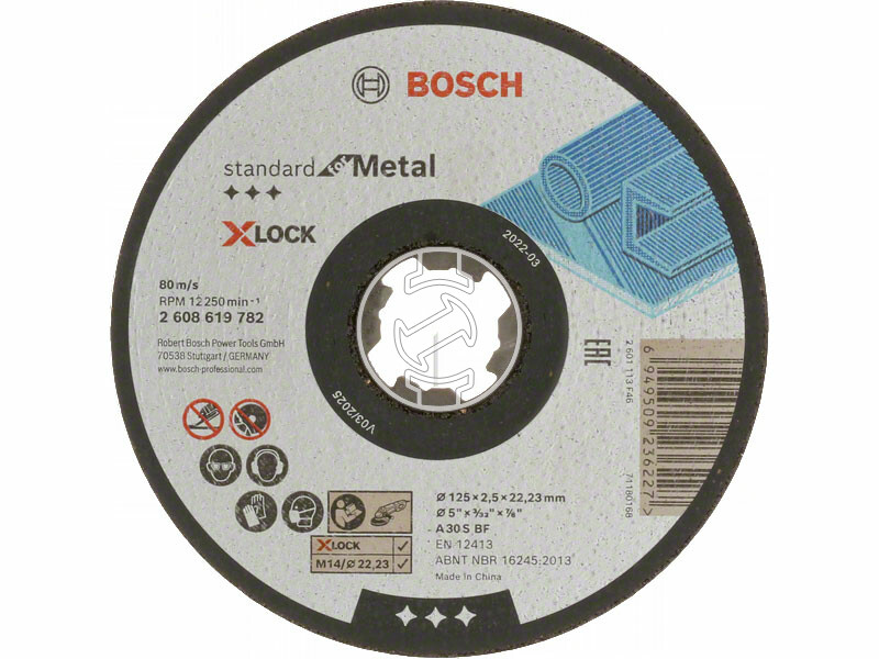 Bosch Standard for Metal X-LOCK 125x2.5mm vágókorong