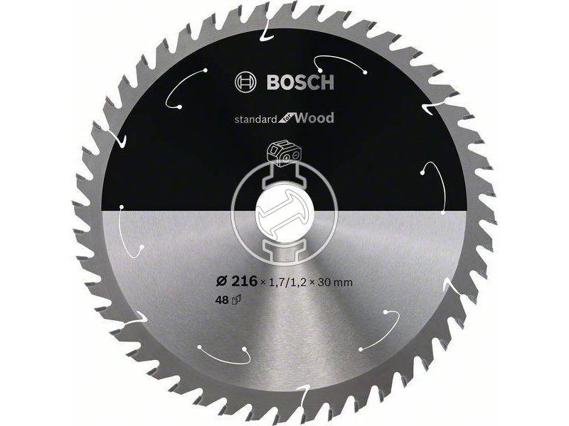 Bosch Standard for Wood 216 x 1,7/1,2 x 30 mm körfűrészlap T48