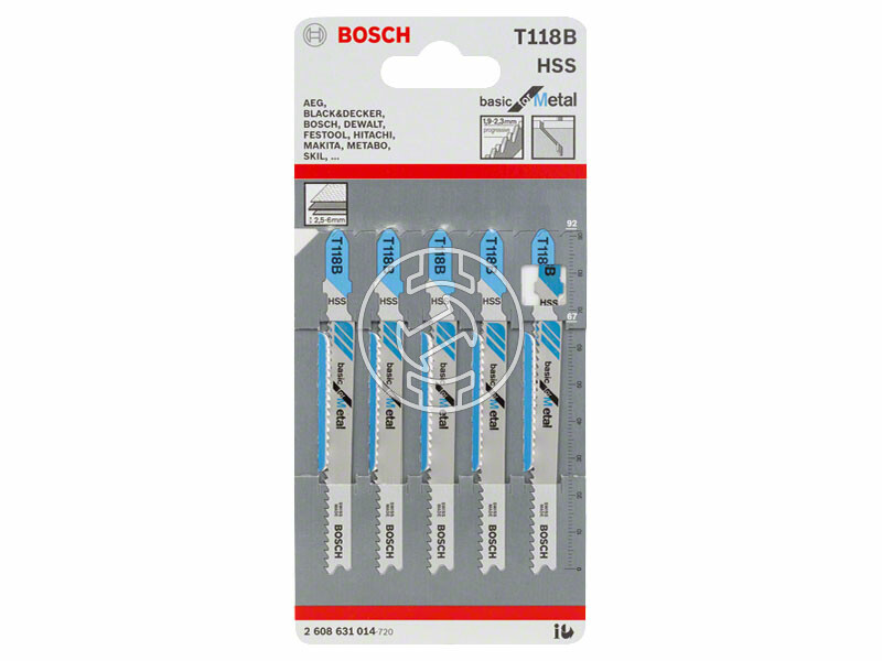 Bosch T 118 B Basic for Metal 92 mm szúrófűrészlap 5 db