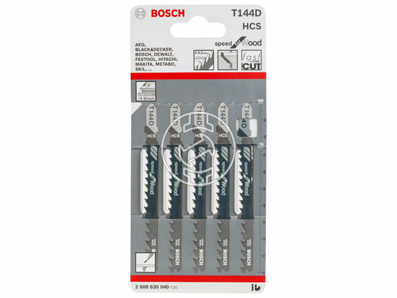 Bosch T 144 D Speed for Wood 100 mm szúrófűrészlap 5 db