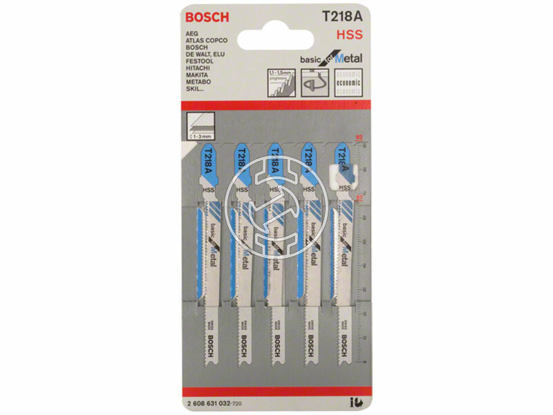 Bosch T 218 A Basic for Metal 92 mm szúrófűrészlap 5 db