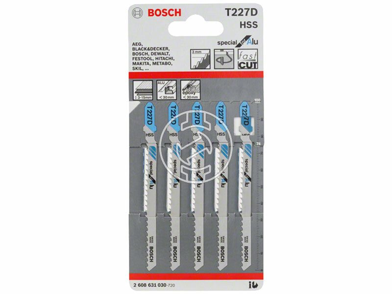 Bosch T 227 D Special for Alu 100 mm szúrófűrészlap 5 db