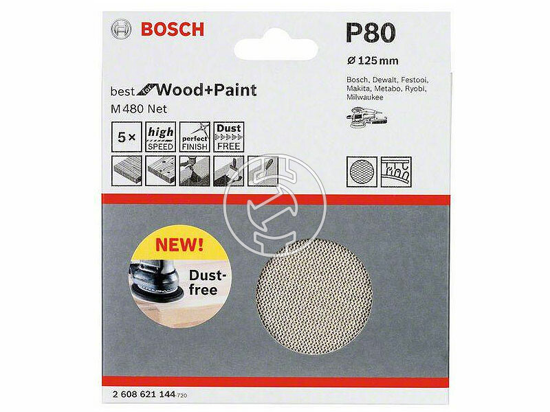 Bosch tépőzáras excentercsiszolópapír 125mm