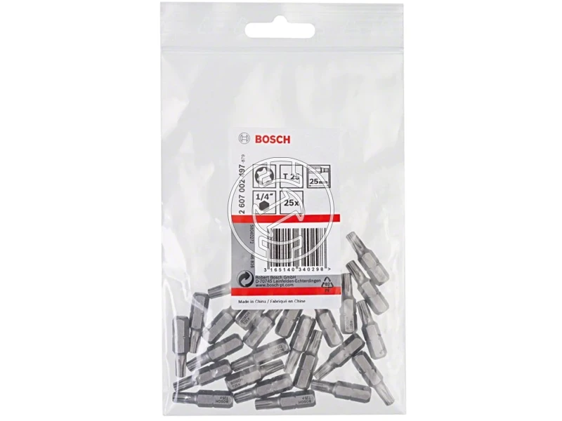 Bosch torx behajtóbit T25 | 25 mm | 1/4 inch