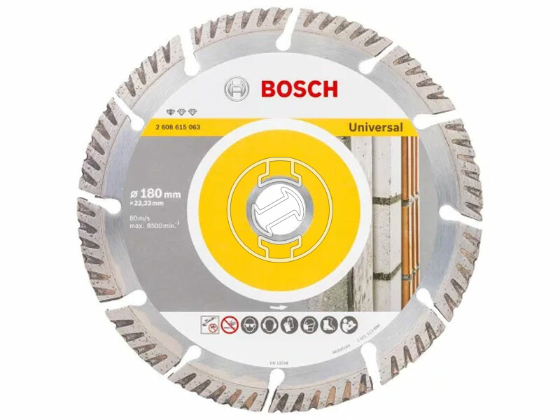 Bosch Universal 180 x 22,23 mm gyémánt vágótárcsa 10 db