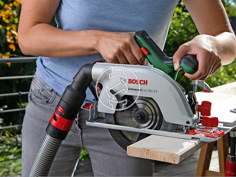 Bosch UniversalCirc 18V-53 akkus körfűrész 1 x PBA 18V 2.5Ah + AL 18V-20