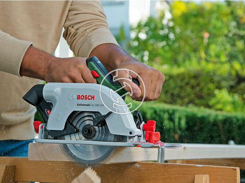 Bosch UniversalCirc 18V-53 akkus körfűrész 1 x PBA 18V 2.5Ah + AL 18V-20