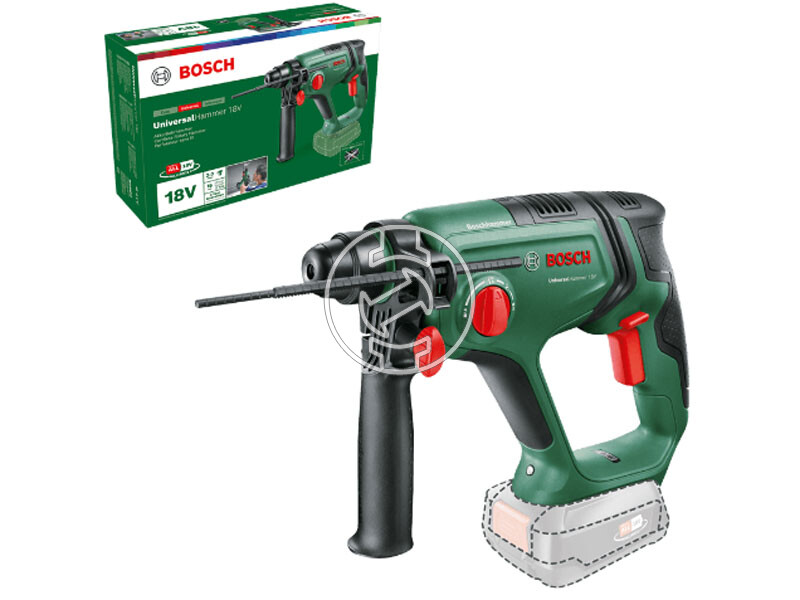 Bosch UniversalHammer 18V akkus fúrókalapács 18 V | 2 J | Betonban 13 mm | 2 kg | Szénkefementes | Akku és töltő nélkül | Kartondobozban