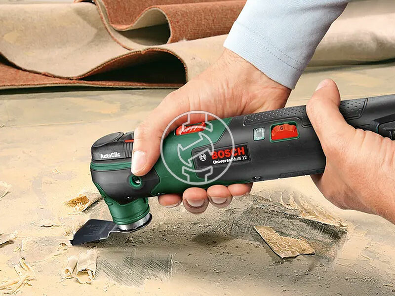 Bosch UniversalMulti 12 akkus multifunkciós gép rezgő 1 x PBA 12V 2.0Ah + GAL 12V-20