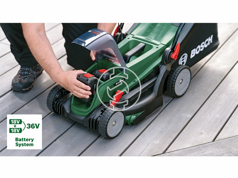 Bosch UniversalRotak 2x18V-37-550 akkus fűnyíró