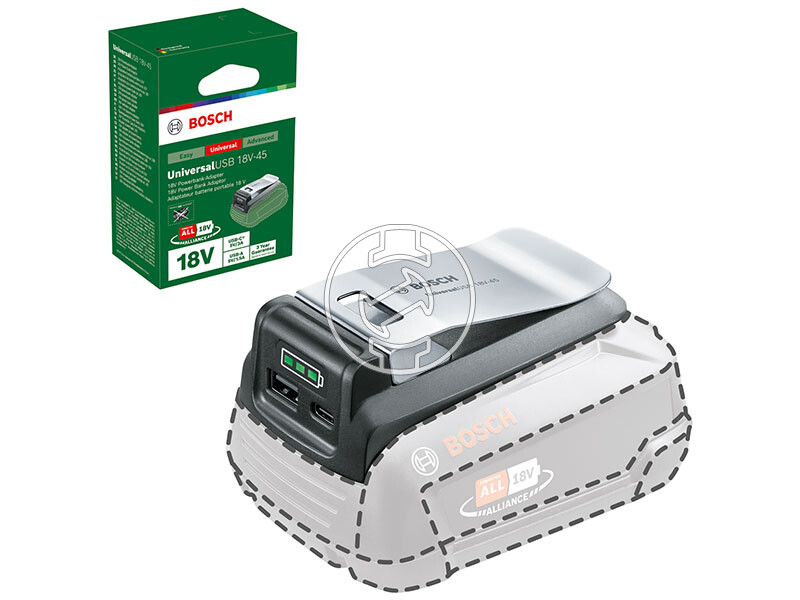 Bosch UniversalUSB 18V-45 micro USB töltő