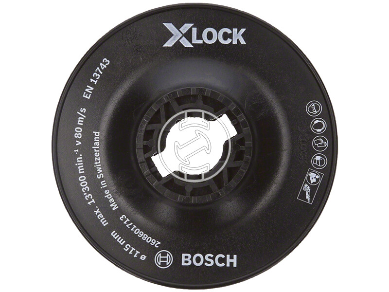 Bosch X-LOCK 115mm Hard gumitányér fibertárcsához