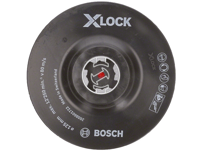 Bosch X-LOCK 125mm Hook gumitányér fibertárcsához