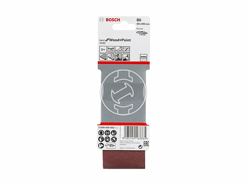 Bosch X440 Best for Wood and Paint K60/80/100 végtelenített csiszolószalag készlet 3 db