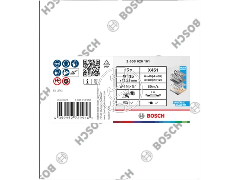 Kép: Bosch X451 lamellas csiszolokorong 115 x 2223 mm 15 reszes_2.webp