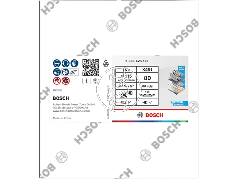 Kép: Bosch X451 lamellas csiszolokorong 115 x 2223 mm G 80 15 db_2.webp