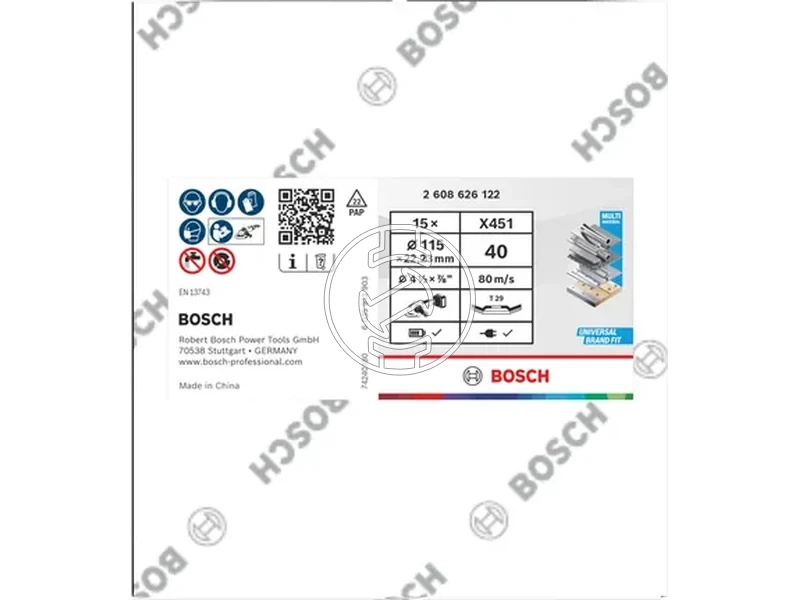 Kép: Bosch X451 lamellas csiszolokorong 115 x 2223 mm G40 15db_2.webp
