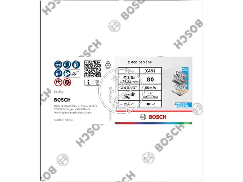 Kép: Bosch X451 lamellas csiszolokorong 115 x 2223 mm G80 15 db_2.webp
