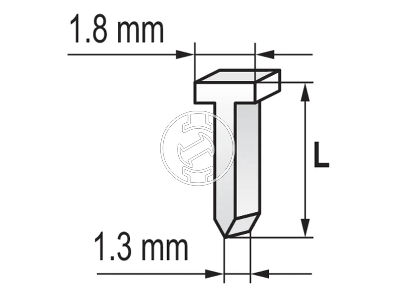 Kép: Brad tuszeg 16 mm 10 x 13 mm 5000 dbcsomag.webp